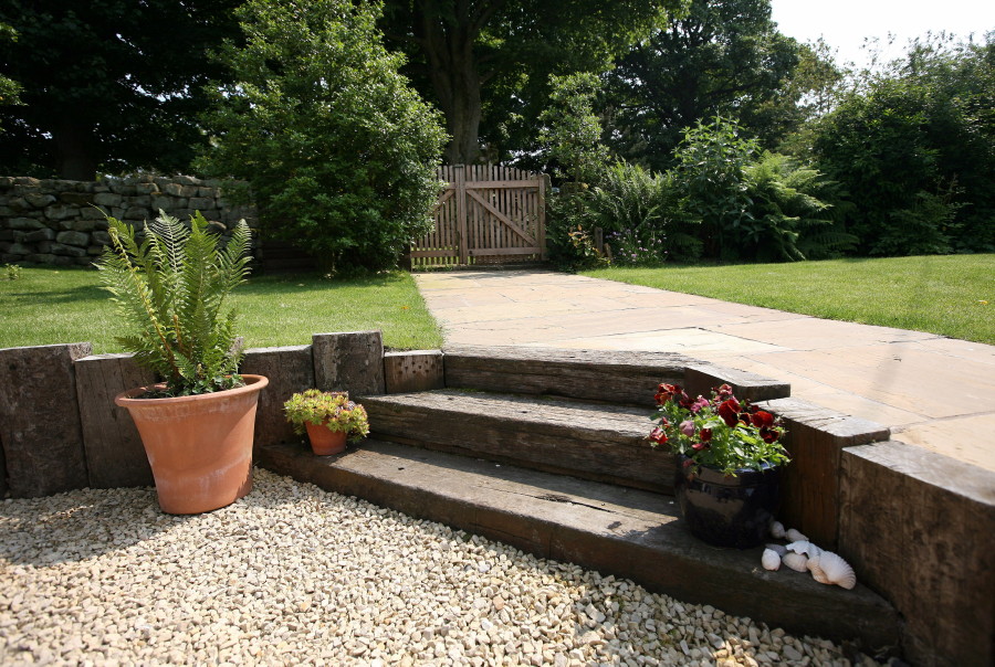 patio and garden
